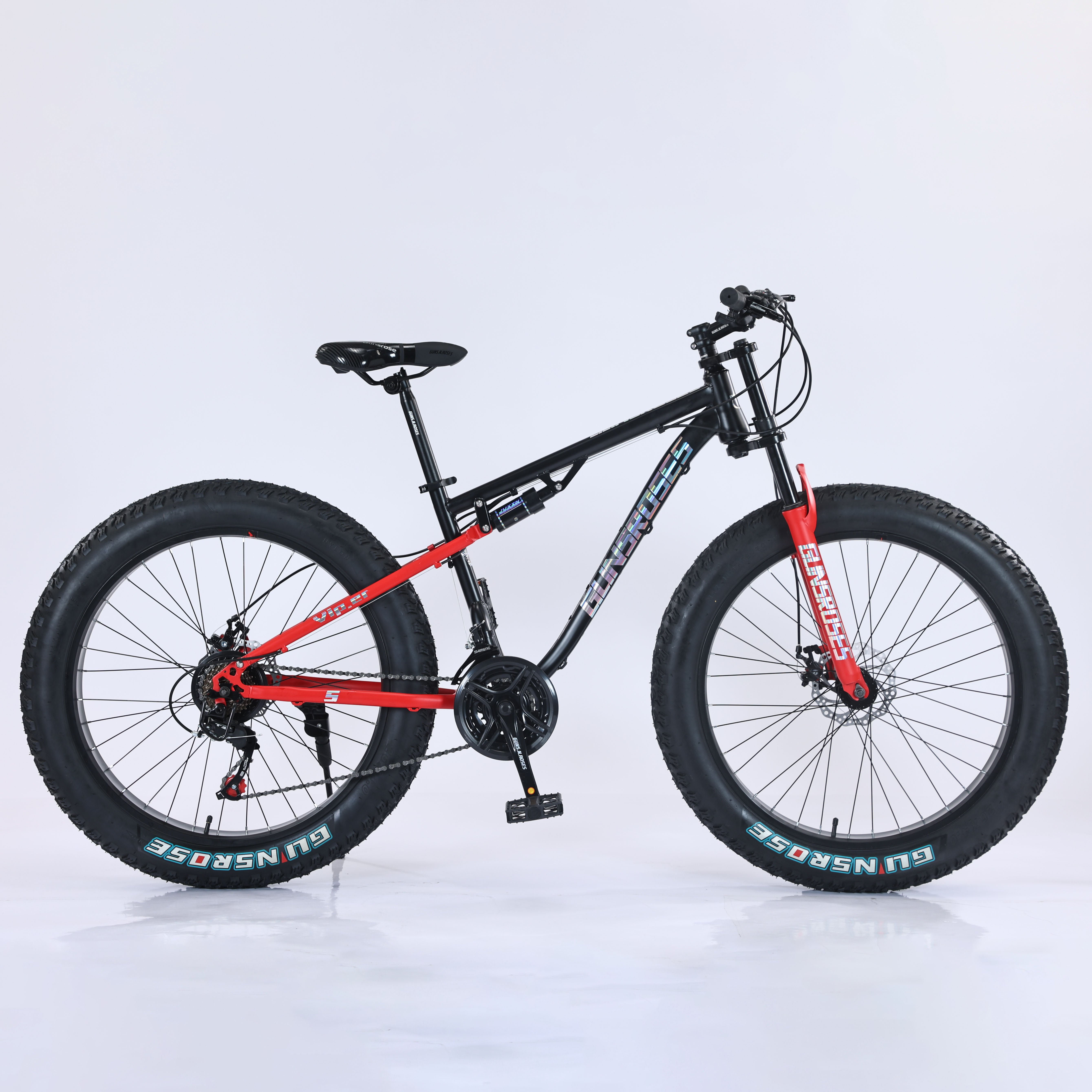 fat tire bicycle 26 inch Wide Tire Fat Tire Bike City Bike with 24 Speed Gears Disc Brake for Men