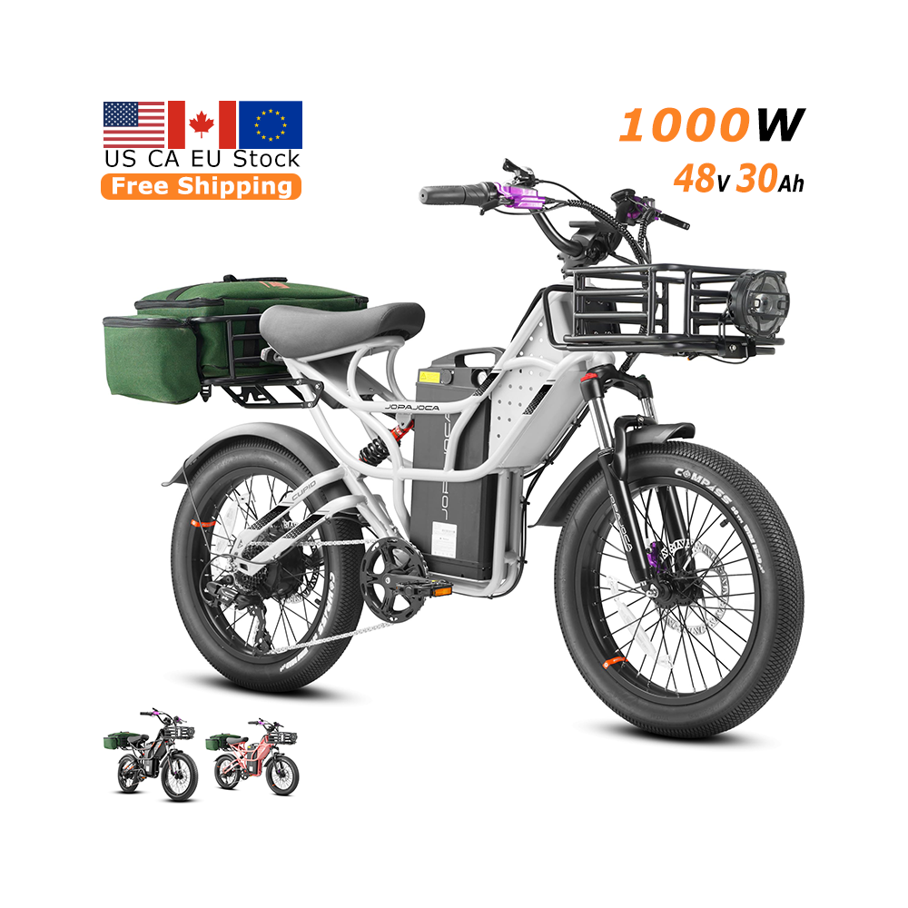 Eahora Cupid (2024 Newest) Electric Bike for Adults, 1000w Motor Ebike, 20" x 3.0 Fat Tire, 85-100Miles, 40-43MPH 7 Speed