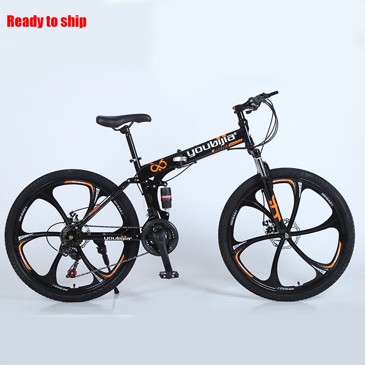 Wholesale Mountain Bike Full Suspension down hill bicycle 26inch 21 speed mtb bike folding bikes