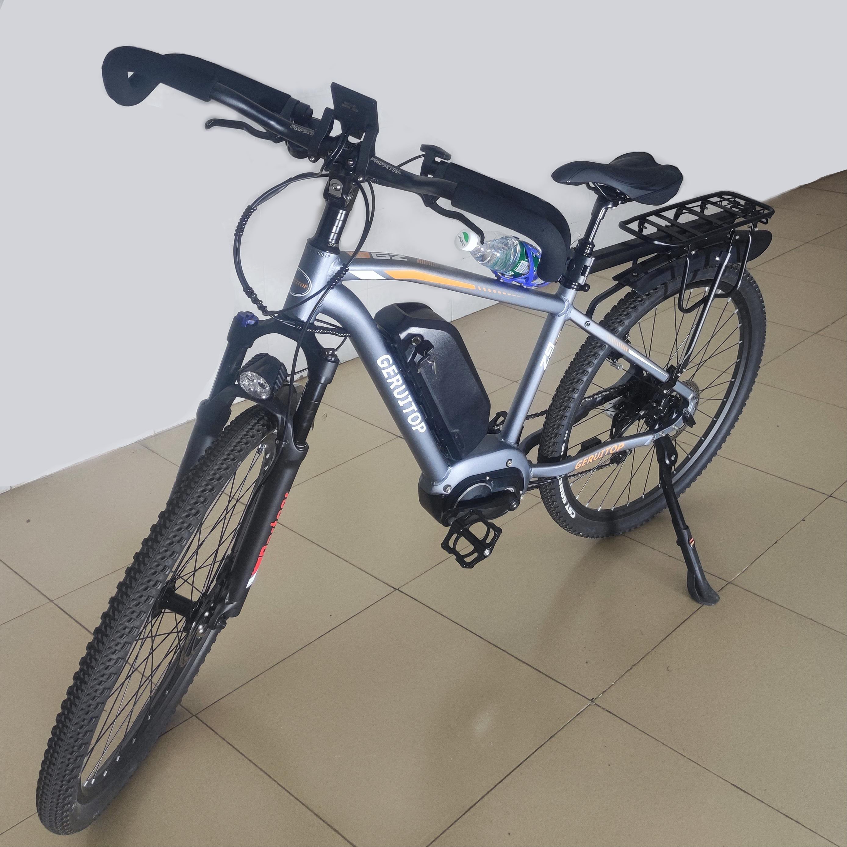 Mid Drive Pedal Assistant Central Motor 500W 48V22Ah 27speed 27.5*1.95 200Km Long Range Aluminum Alloy frame Electric City bike