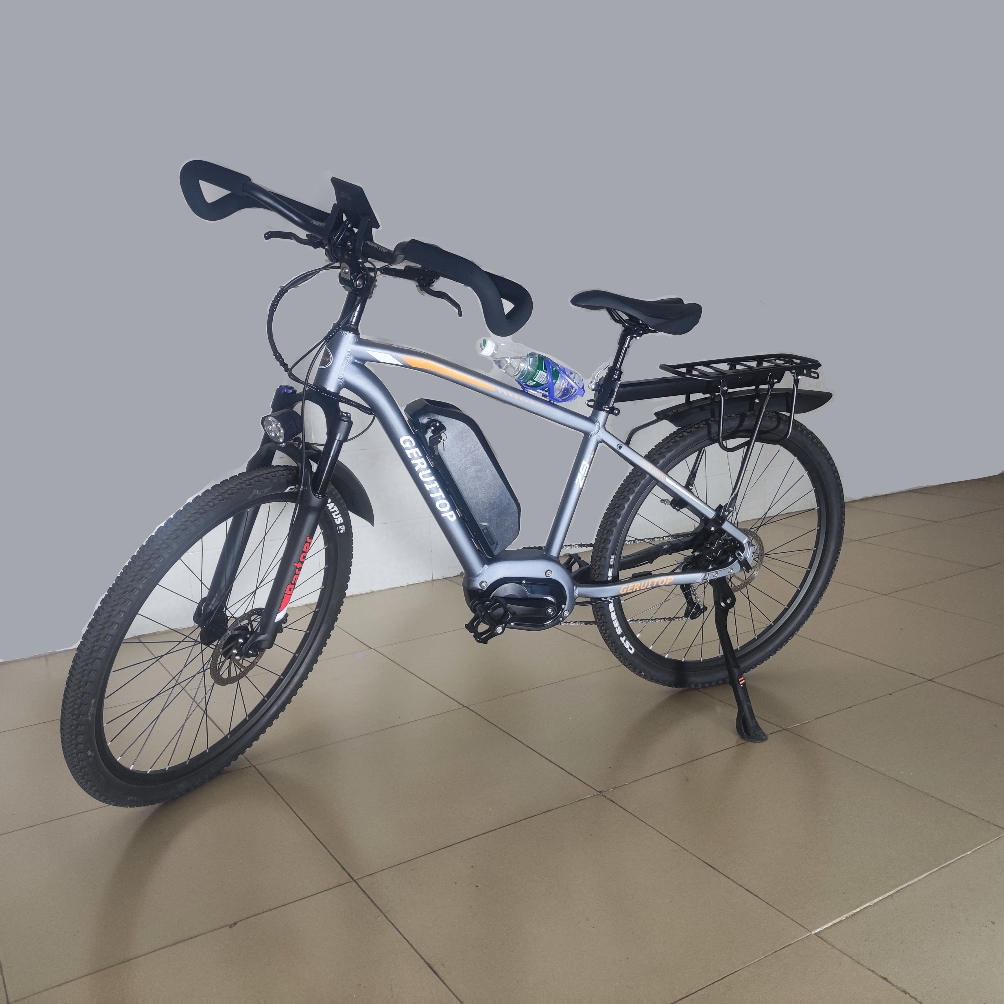 Mid Drive Pedal Assistant Central Motor 500W 48V22Ah 27speed 27.5*1.95 200Km Long Range Aluminum Alloy frame Electric City bike
