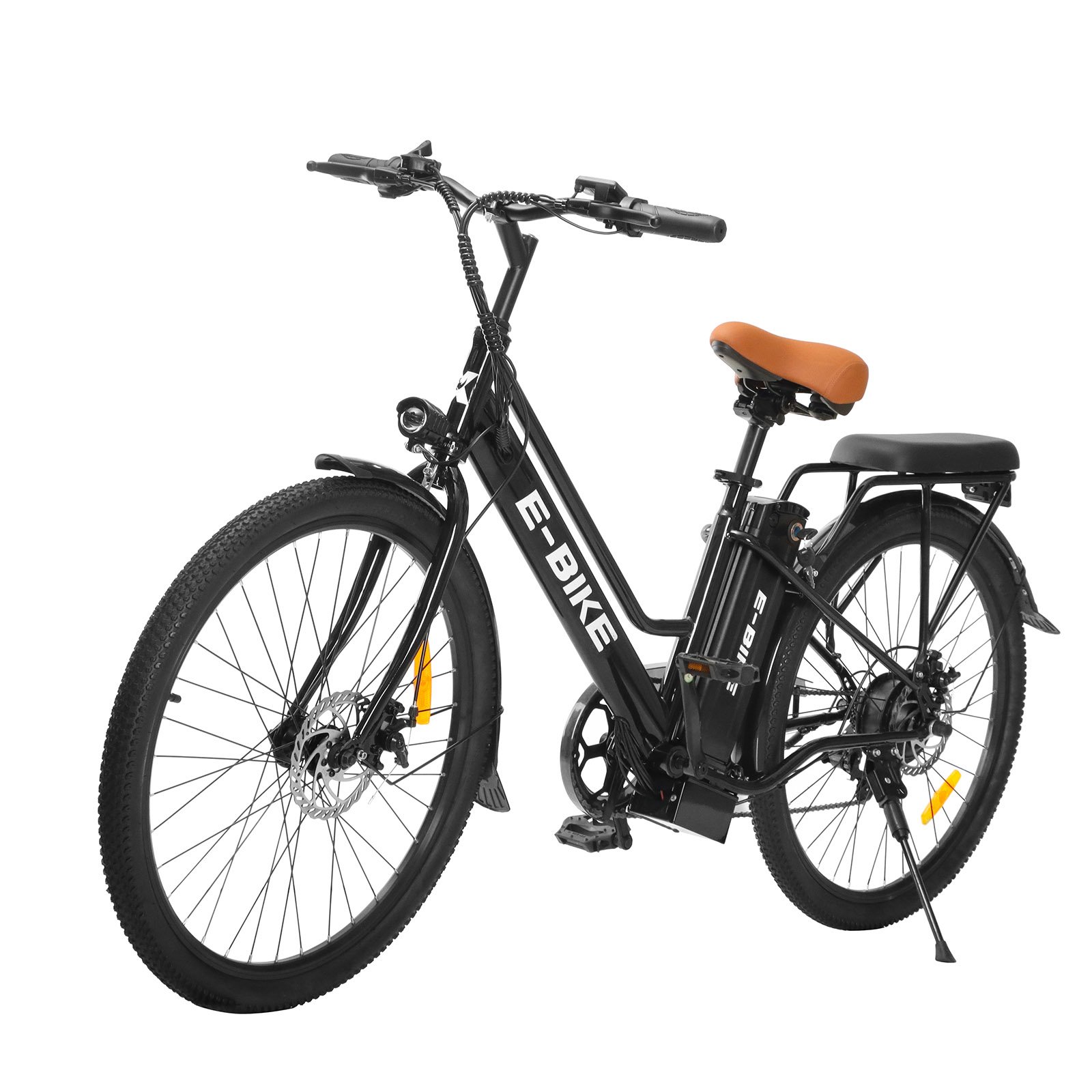 26 inch Black women urban step through electric city bike 250W Motor 36v 7.65ah electric bike