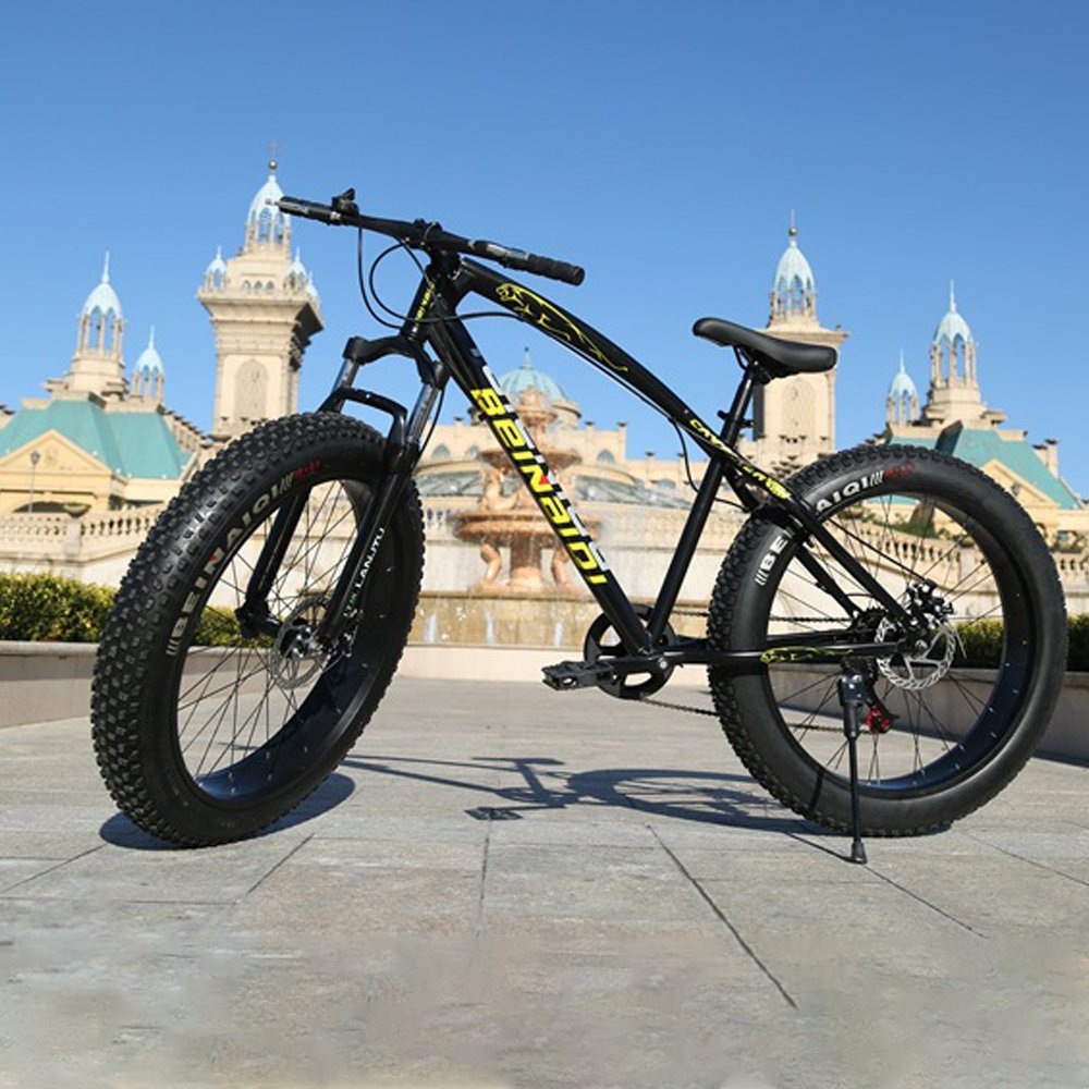 Low price wholesale 7 21 24 27 30 speed mountain bike adult fat tire bike frame 24 26 inch mountain bike Snow wide tire 4.0