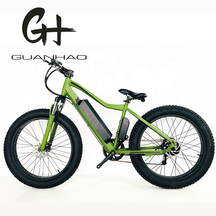 26" USA 7 Speeds OEM CE 35KM/H 500W 48V 14AH Lithium Battery Adult Snow 4.0 Big Fat Tire ELectric Mountain BIKE