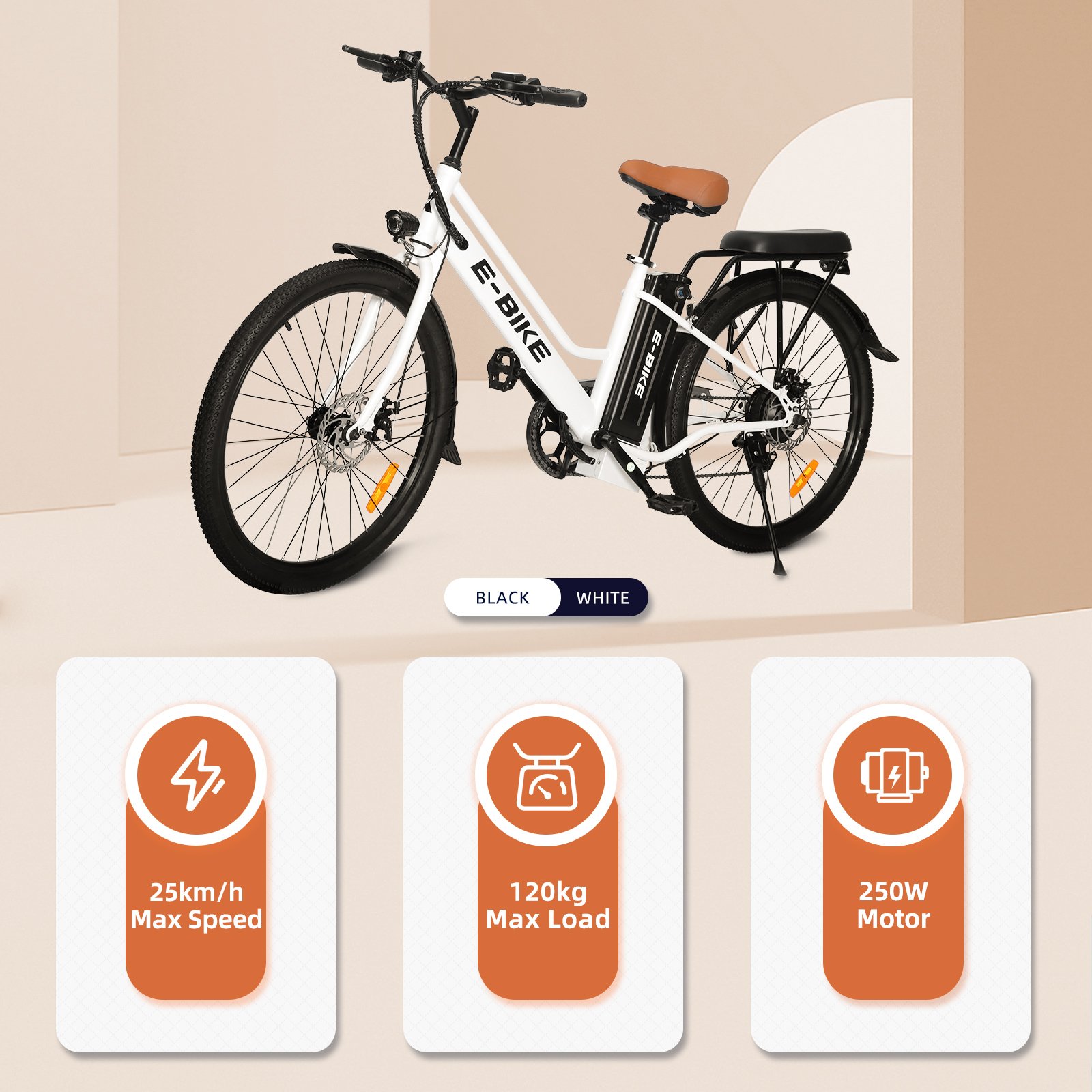 US STOCK City Ebike with 250w 36V Electric road bike e bicycle 7 Gear e bike city for adult ebike