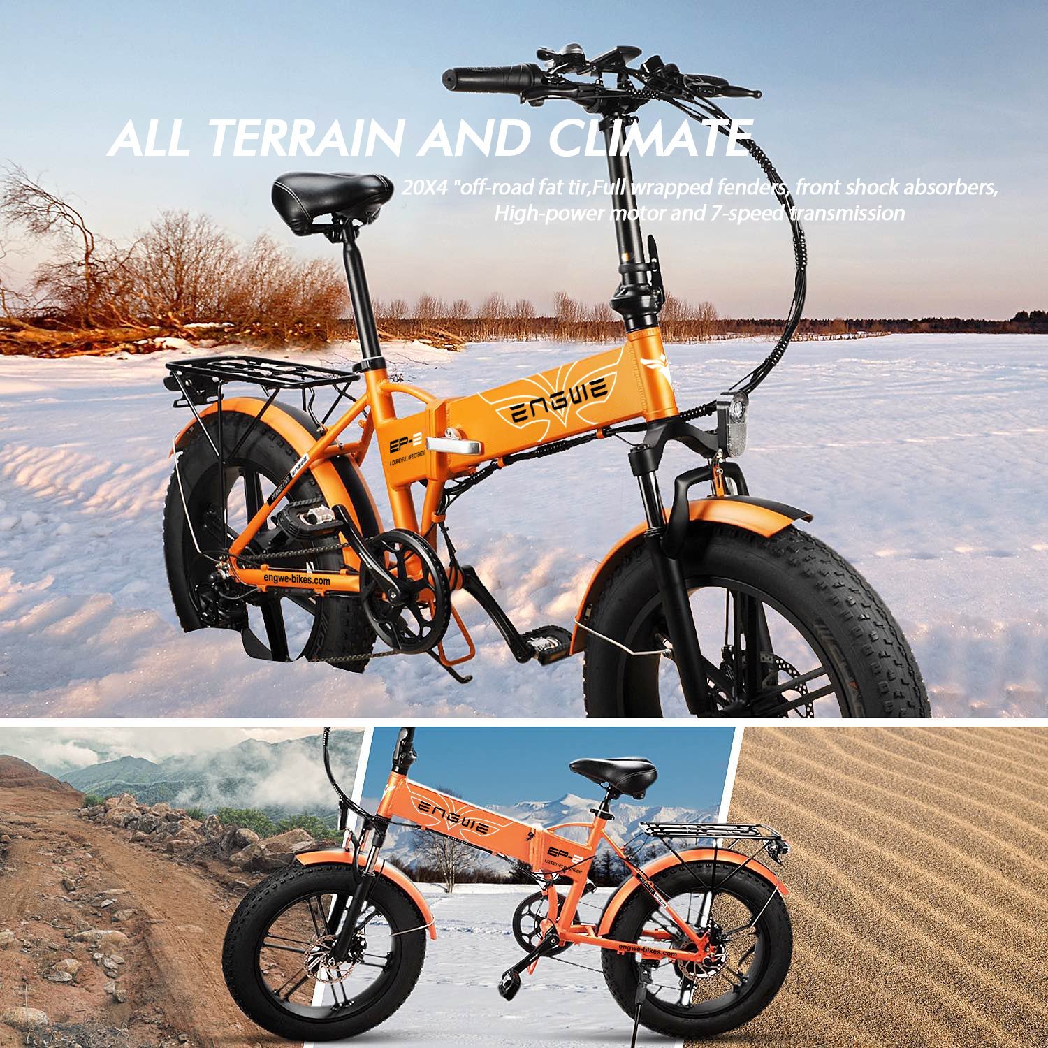 Engwe Ep-2 pro bike frame bicycle with motor Dirt Mountain Folding Ebike sepeda listrik With city mountain bike
