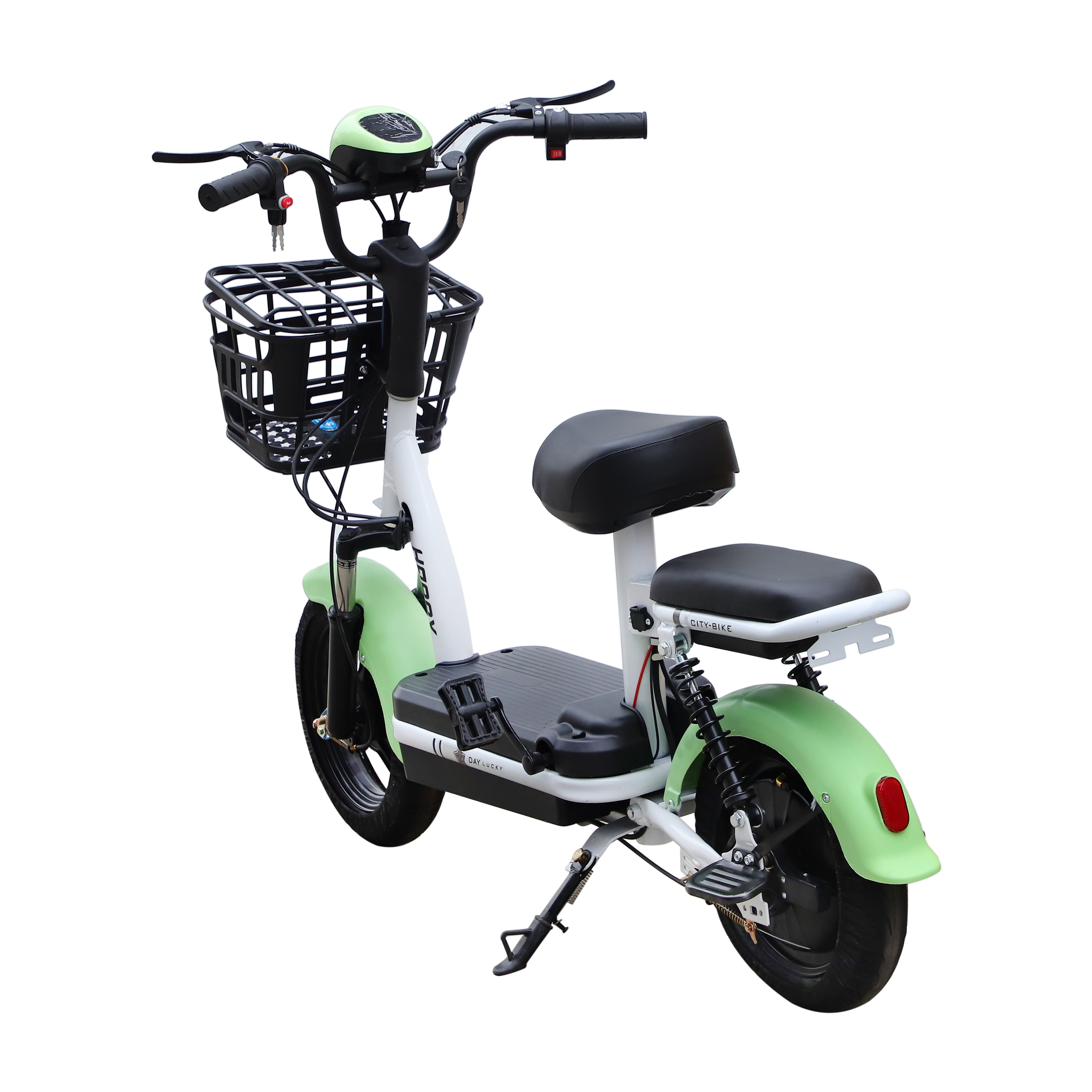 Smart Adult Pedal Scooter, Electric City Bike with Single Seat