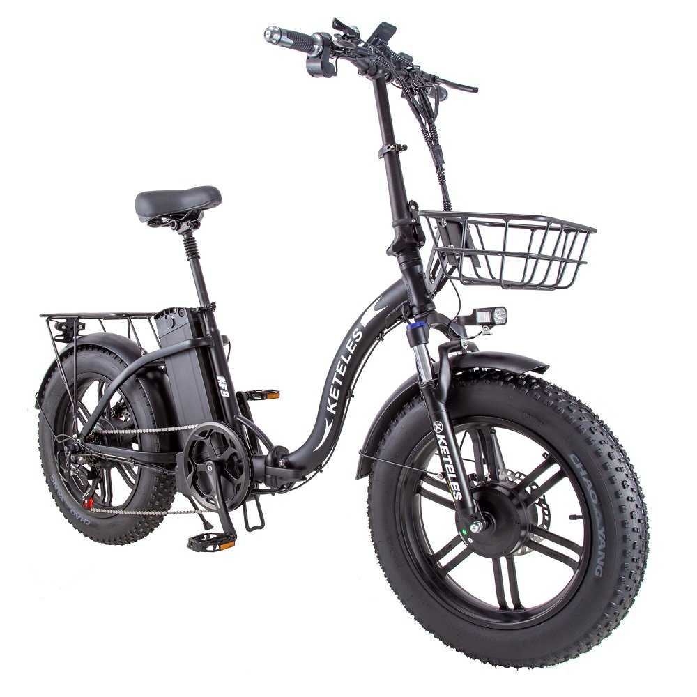 Fast K800 Folding E- Bike KETELES XF4000 1000w Fat Tire Dual Motor 48V 23AH Hybrid Electric Bike For Outdoor Enthusiast