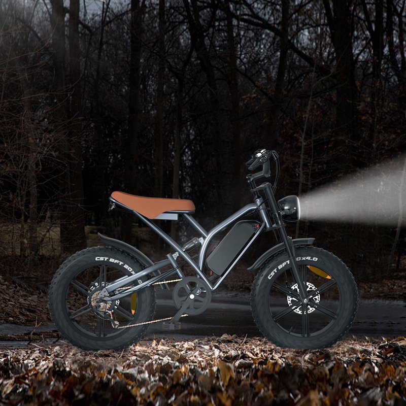 X50 Electric Fat 750W 20MPH Mountain Bike Electric Beach Snow Bicycle 20" 4.0 Tire Ebike 48v Lithium Battery Electric Bike