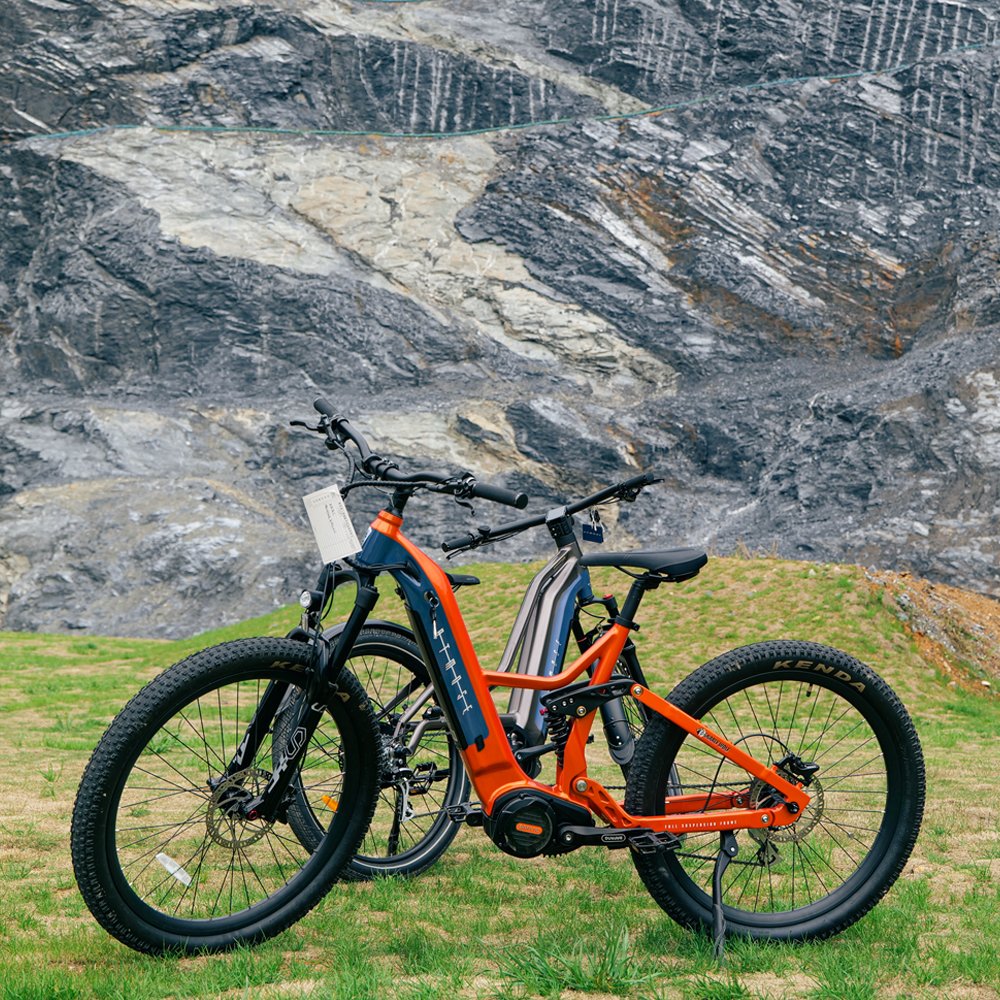 MTB Electric bicycle shock-absorbing ebike full suspension speed electric mountain bike