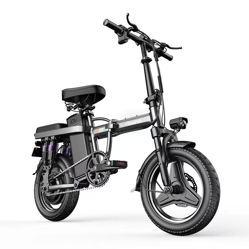 Factory price 48V 400W Mini Size Folding Electric Bicycle 14 Inch Electric City Bike lithium battery