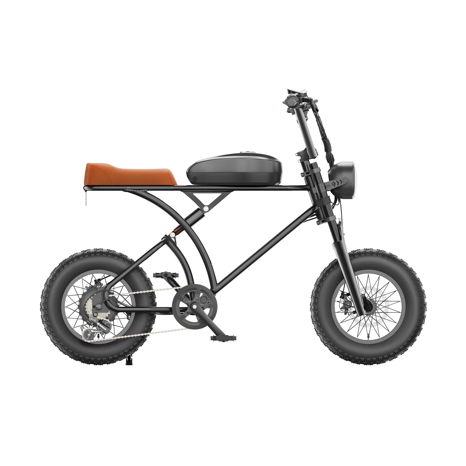 16x4" fat tire electric bicycle 500W Retro electric city mountain bike ebike 48V 10ah