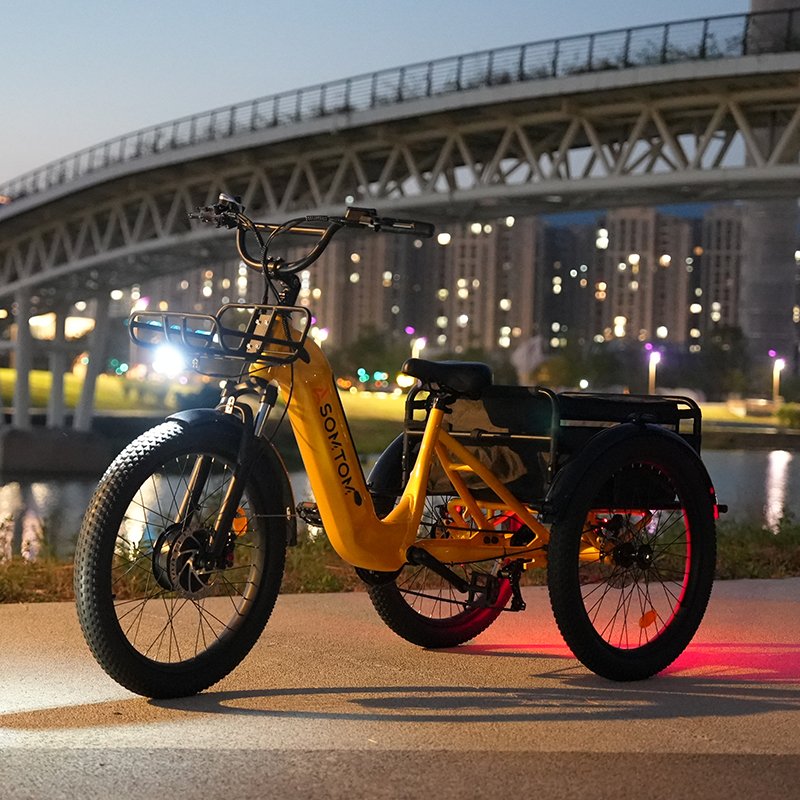 Adult Ebike Electric Bicycle Household Electric Cargo bike city bike US Warehouse Aluminum Alloy 24 " Fat tire 500W15AH 330lbs