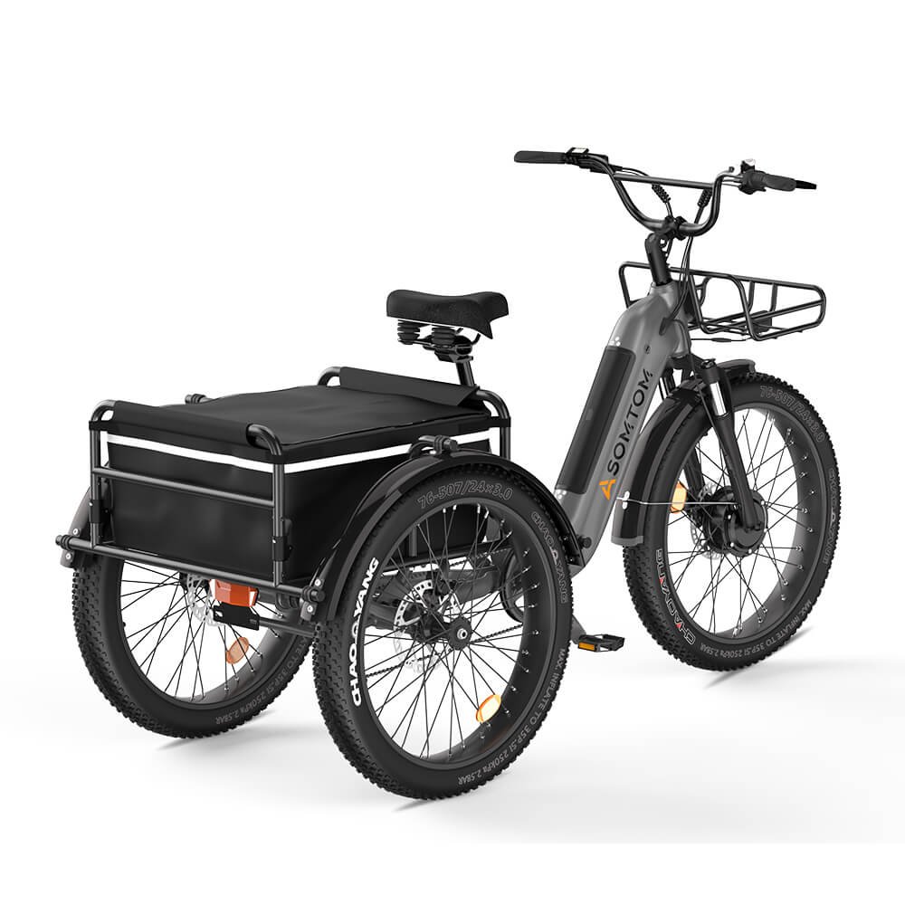 Adult Ebike Electric Bicycle Household Electric Cargo bike city bike US Warehouse Aluminum Alloy 24 " Fat tire 500W15AH 330lbs