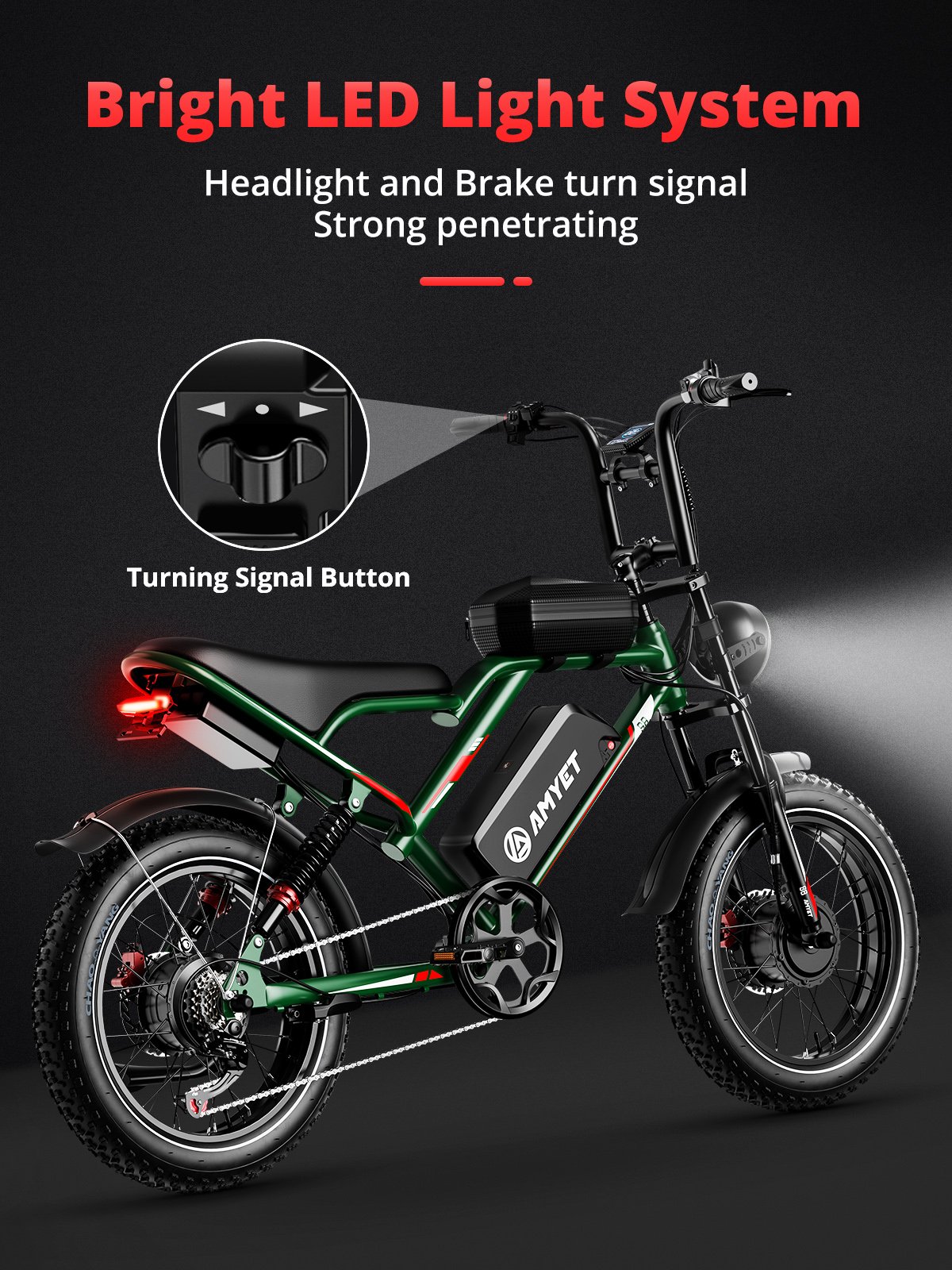 Electric Bicycle 25AH 2000W 48V Adult Mountain Ebike 20 Inch Mountain Moped Men's Road Hydraulic Oil Brake Electric Bike