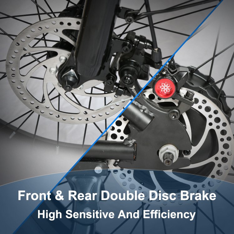 20 inch Fat Tire 500W 7 Speed Adult eBike 48V 12.5AH 15AH Lithium Battery LED Headlight Retro Road City E Electric Bike OUXI V8