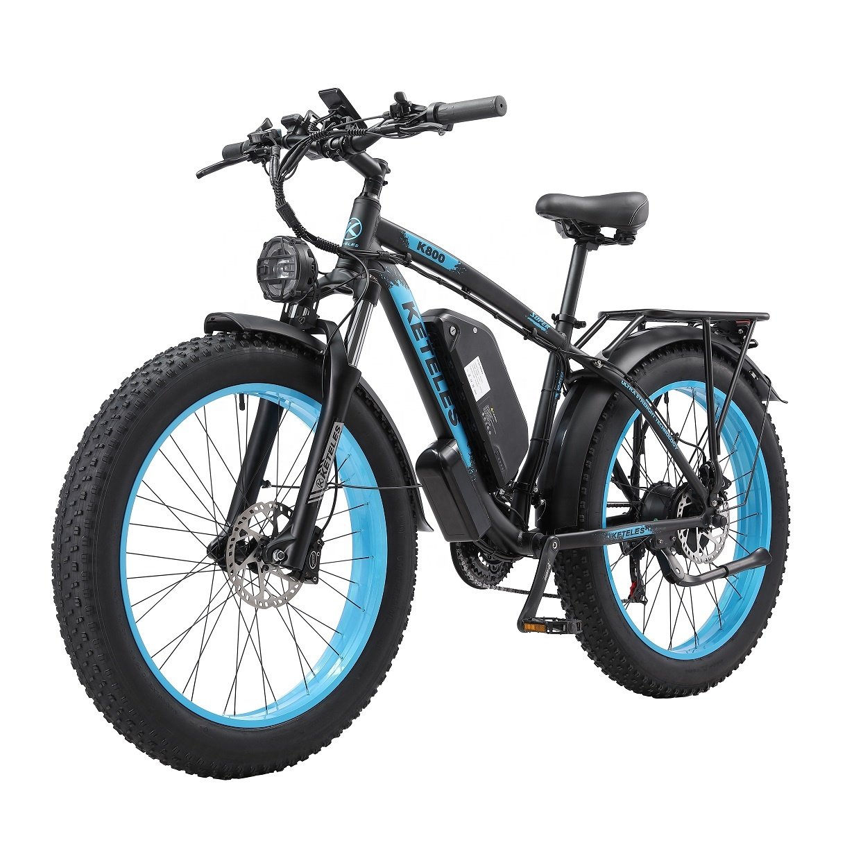 Most Popular Keteles K800 26*4" 1000W Long Range Electric Bike Fat Tire Mountain Ebike Dula Motor For Adult
