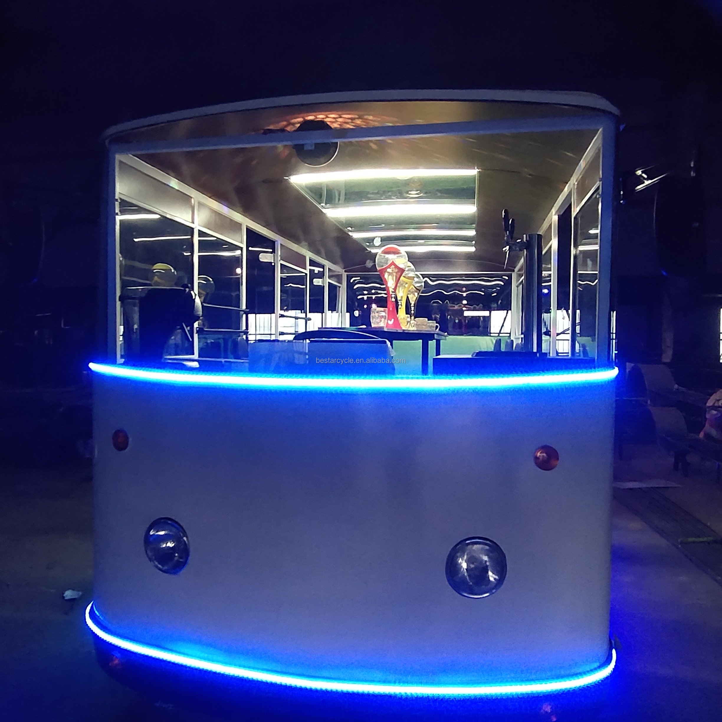 3-Speed Pedal Bar Party Bike Tours Mobile City Pub Bike Hopper Cycle Rear Hub Aluminum Alloy Beer Bike Mobile Bar Pedal Pub