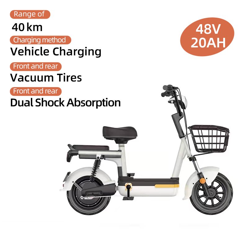 Yadea Warehouse Popular400W motor electric Bike 48v20ah Fat Tire Mountain Snow Bicycle Ebike