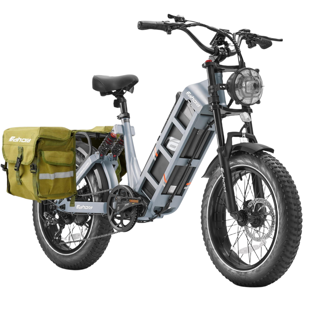 eAhora Juliet(2024 Upgraded) 48V 60Ah Max 1200W Electric Bike for Adults,100-200Miles Long Range Bike 20 * 4.0 Fat Tire