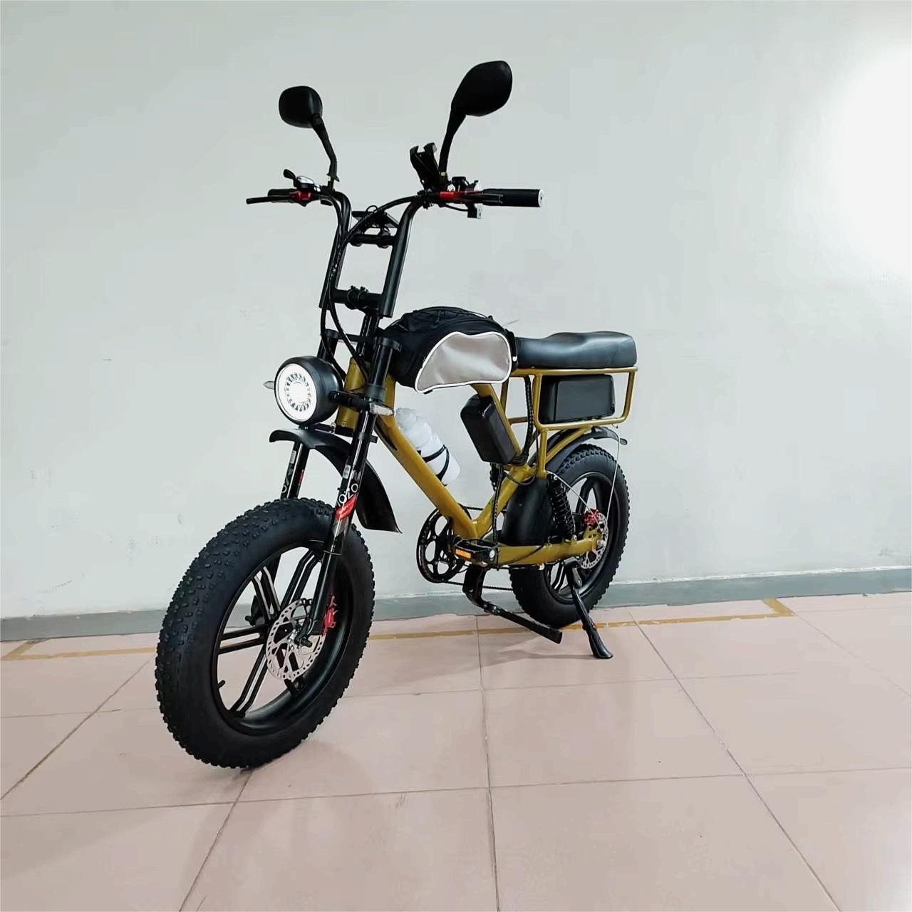 750W Electric Bike Bafang Motor Magnesium Wheel 52V22Ah Strong Suspension Hydraulic Brake Anti-punctured Tire Electric City Bike