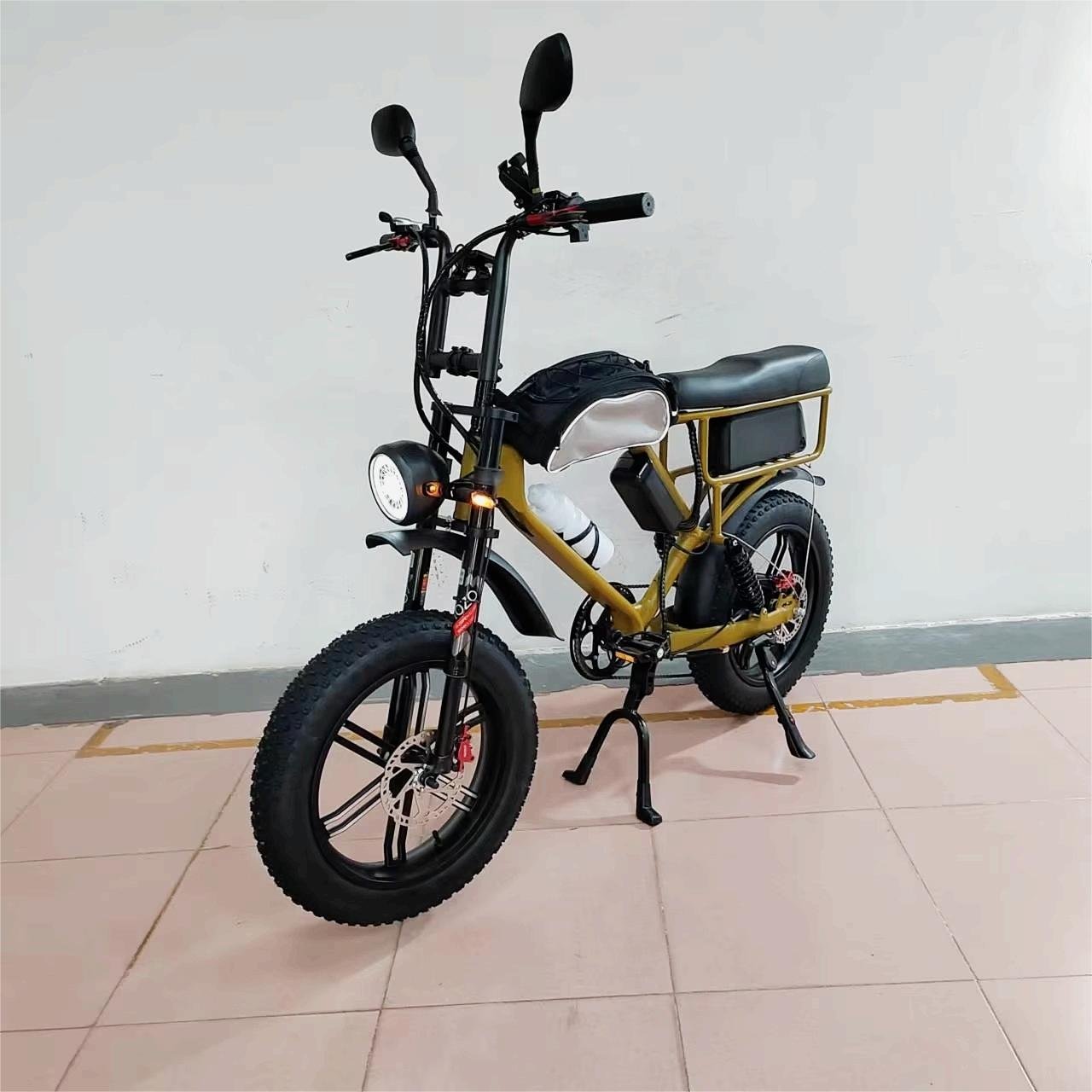 750W Electric Bike Bafang Motor Magnesium Wheel 52V22Ah Strong Suspension Hydraulic Brake Anti-punctured Tire Electric City Bike