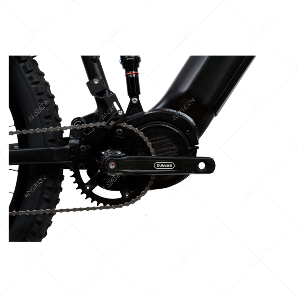 Bafang Mid Drive Electric Mountain Bike 2023 New Arrivals Full Suspension 1000W 48v Lithium Battery Boost Ansbern Carbon Fibre