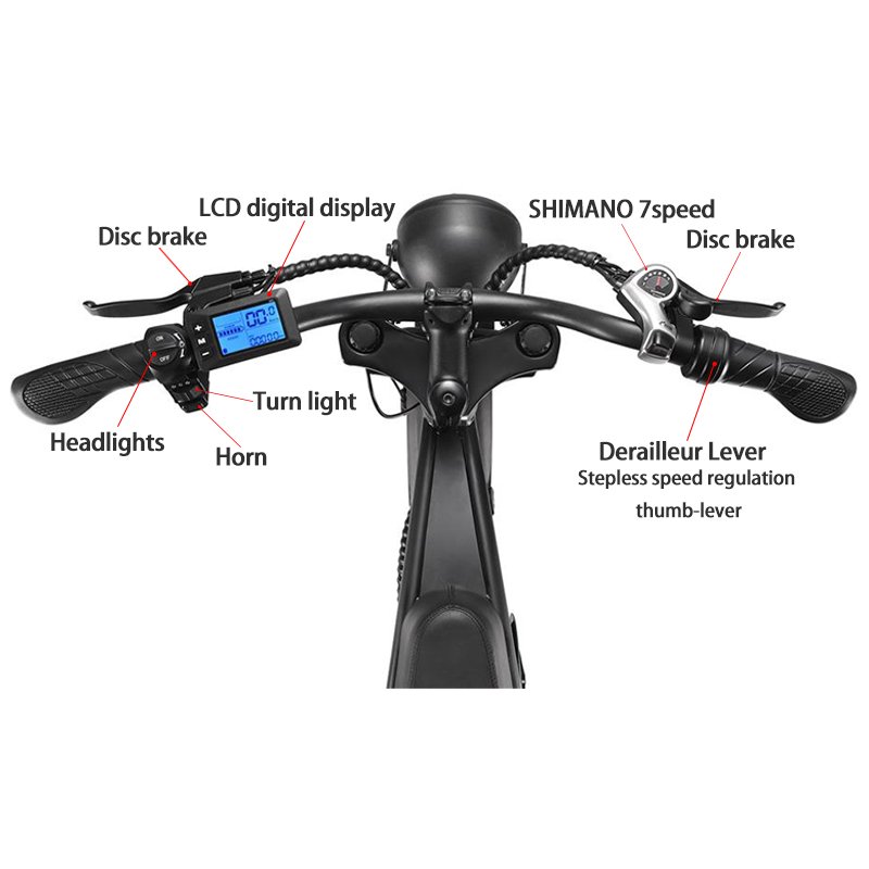 20*4.0 inch electric city bike ebike e bike 1000w 60km/h 48v 15ah 30ah 120km mileage wtih 7 speed gear mountain electric bike