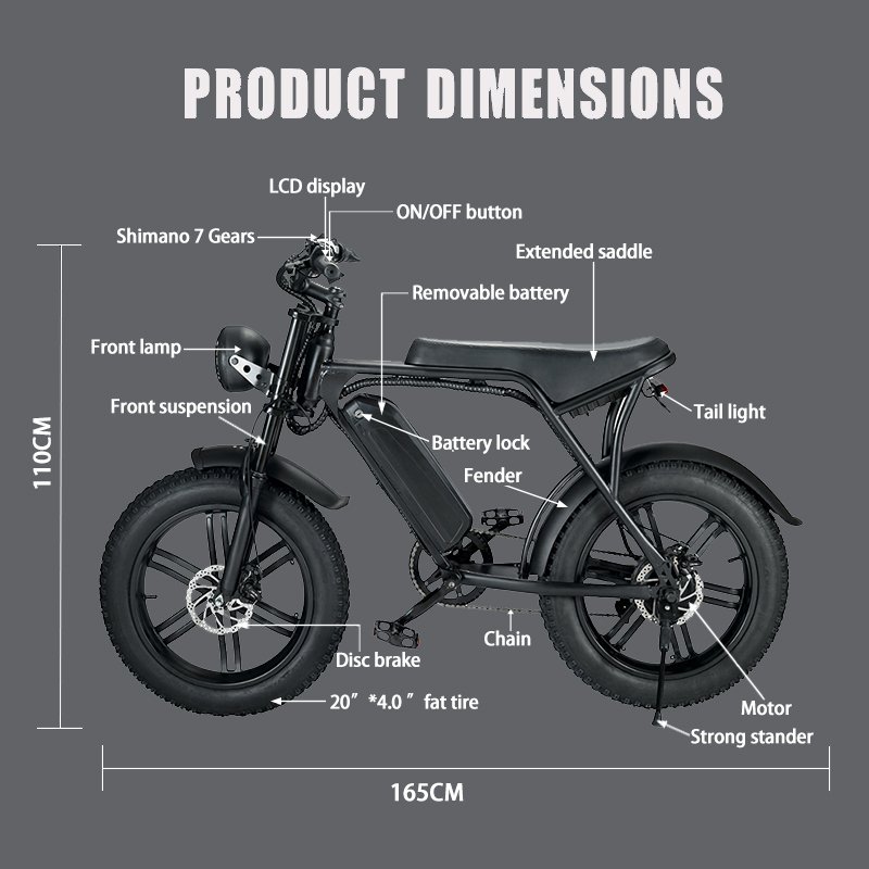 20*4.0 inch electric city bike ebike e bike 1000w 60km/h 48v 15ah 30ah 120km mileage wtih 7 speed gear mountain electric bike