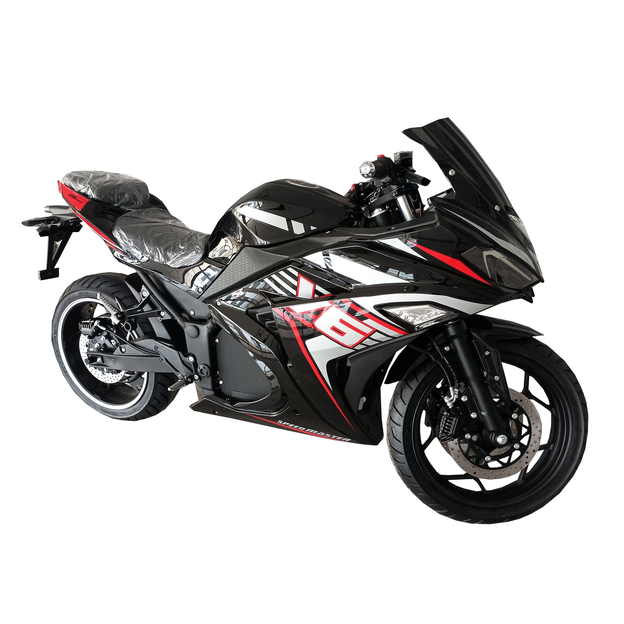 New arrival electric motorcycle from COMMANDER with 72V 120ah lithium battery and 3000W hub motor electric racing motorcycle