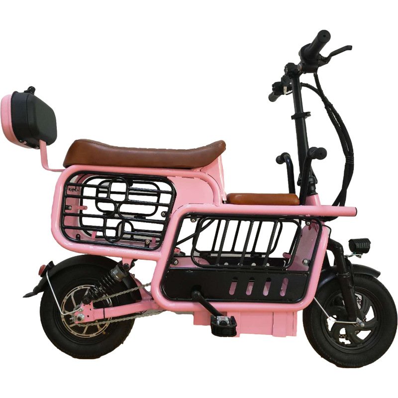 Hybrid Urban 10Ah/20Ah Small Ebike 2 Seat Mini Bike Family Mother Baby Lady Electric Motor City E Bike Bicycle For Adult