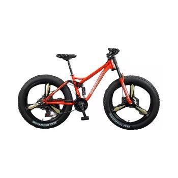 China 21-Speed Cruiser Bike with Full Suspension and Disc Brake Fat Tyre Mountain Bike for Hill & Beach Rides