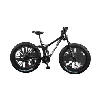 China 21-Speed Cruiser Bike with Full Suspension and Disc Brake Fat Tyre Mountain Bike for Hill & Beach Rides