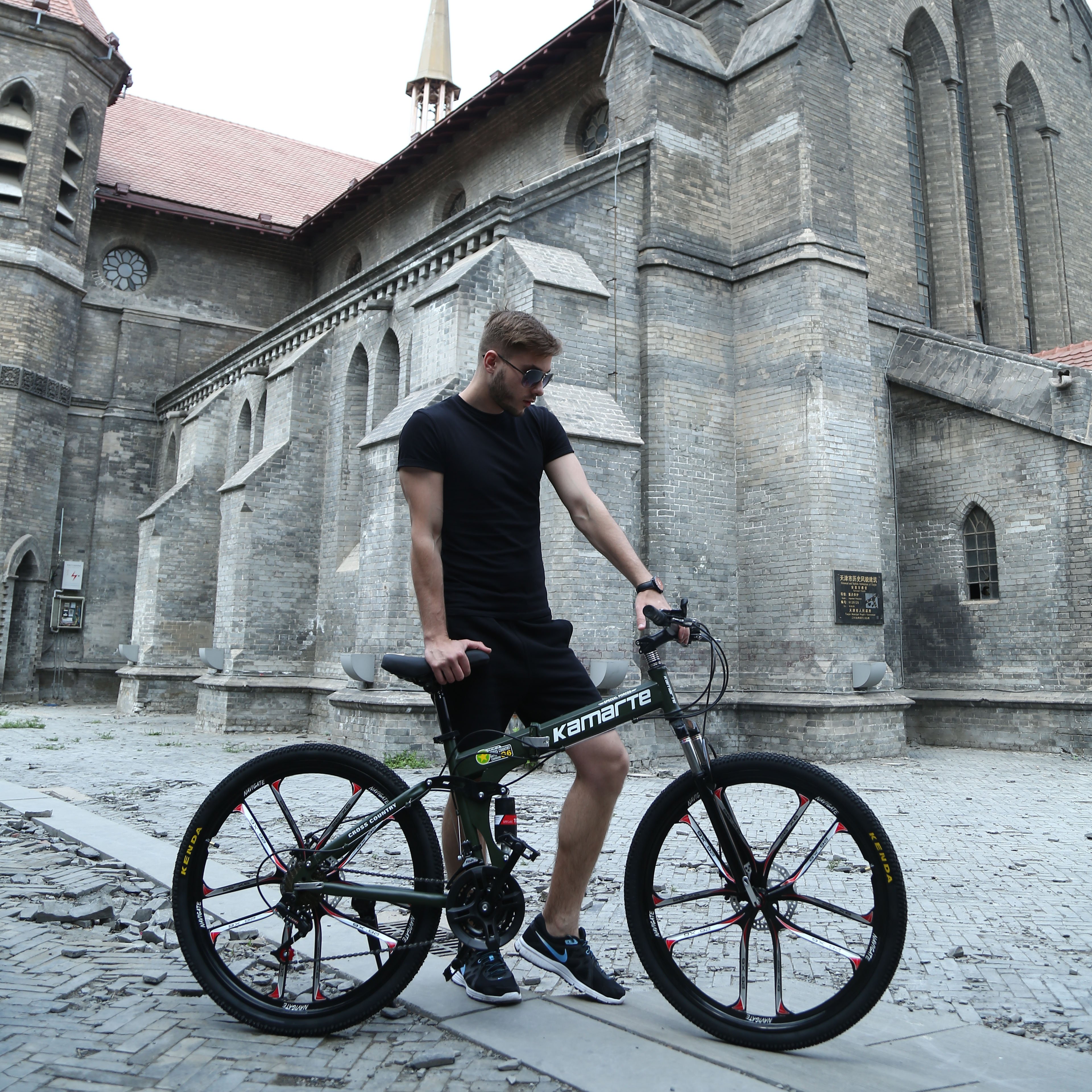 2024 new factory supply 26 inch double disc brake other folding mountain bike bicycle foldable OEM bicicleta mtb gear cycle