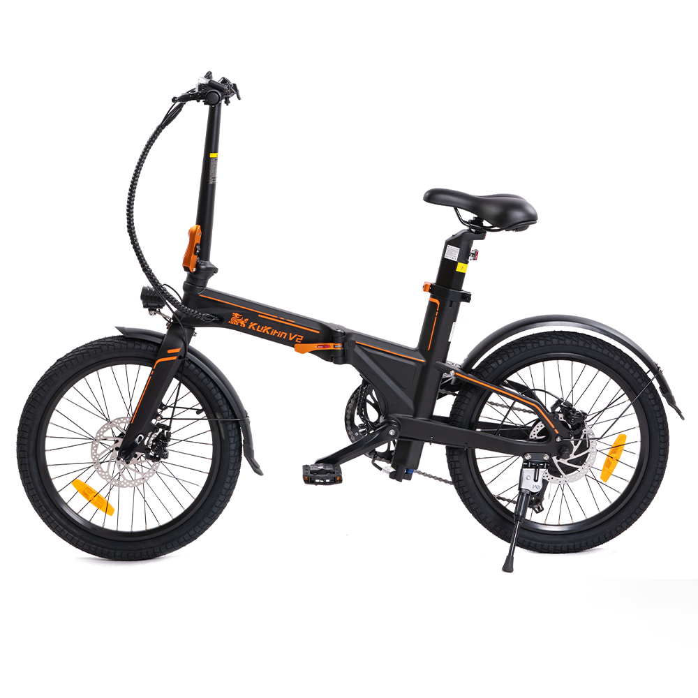 EU STOCK KuKirin V2 20 Inch Fat tire Folding Electric Moped Bike 36V 250W 25km/H Electric bicycle Foldable Electric City Bike