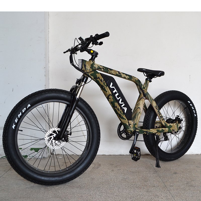 VTUVIA UK USA Stock Best Overall Electric fat tire Bike 250W 500w 750w 1000w 36V 48v Electric Bicycle ebike 26" Rear Motor