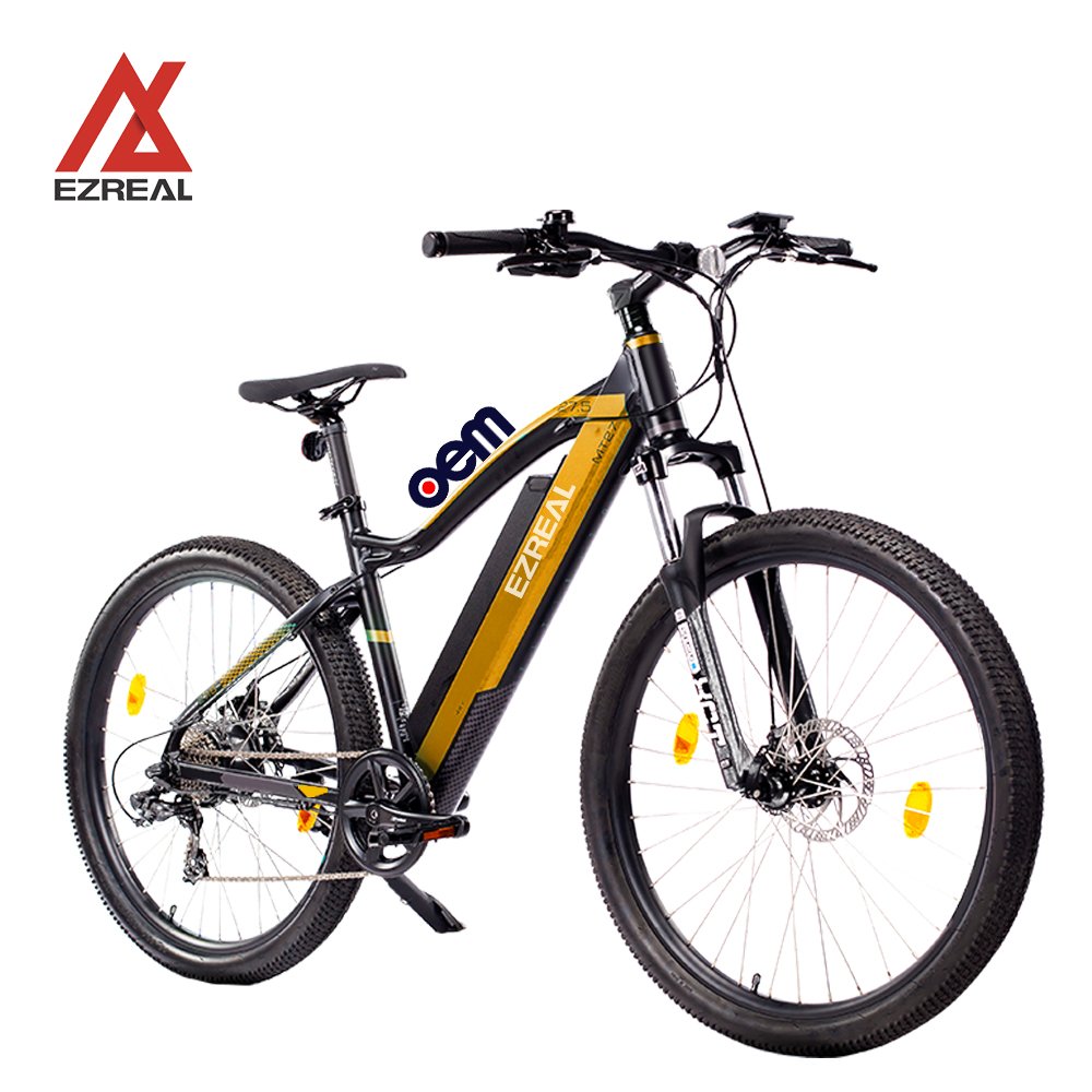 Ezreal 36V 10.5Ah Electric Mountain Bike 27.5 Inch 24 Speed Rear Hub Motor Integrated Lithium Battery 350w EMTB