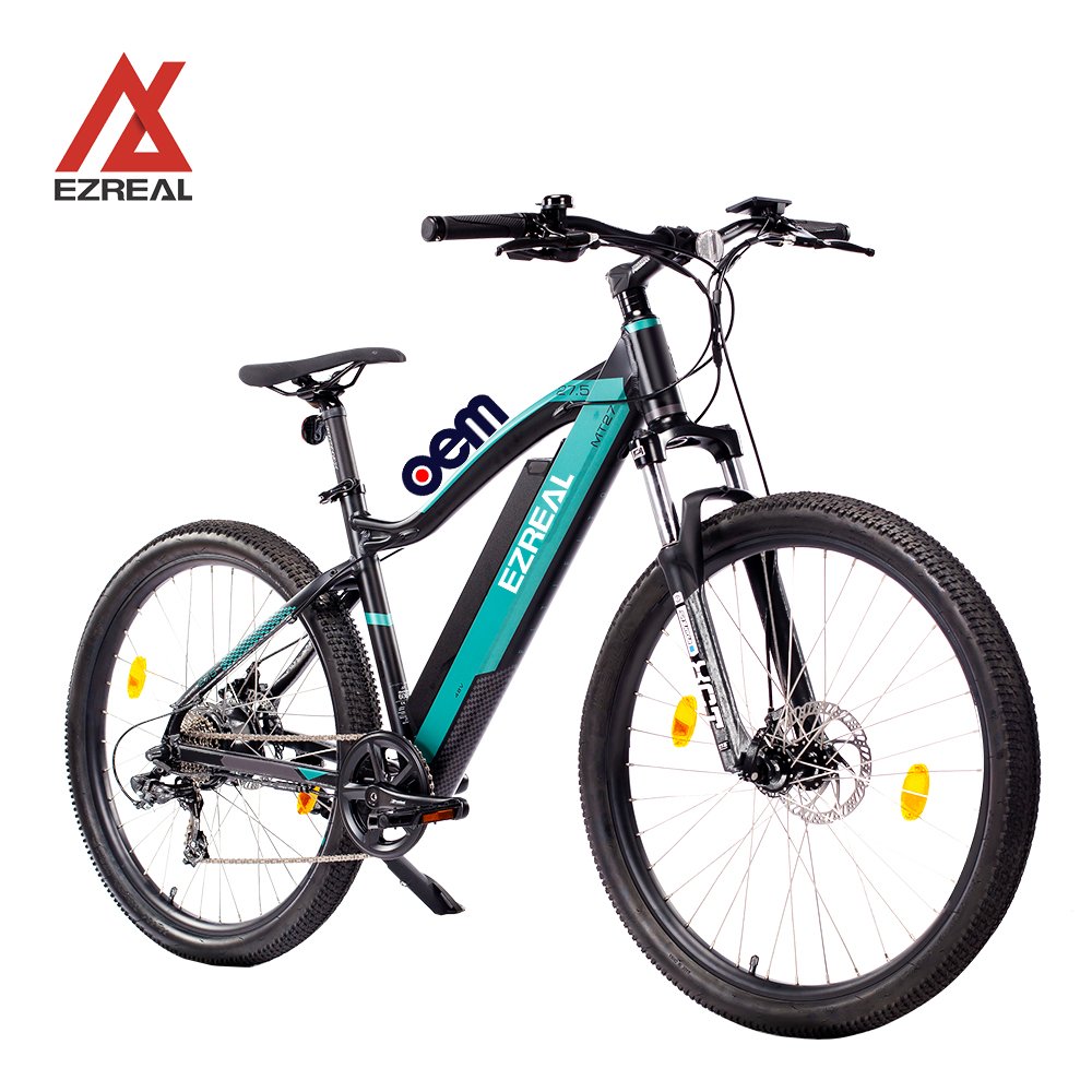 Ezreal 36V 10.5Ah Electric Mountain Bike 27.5 Inch 24 Speed Rear Hub Motor Integrated Lithium Battery 350w EMTB