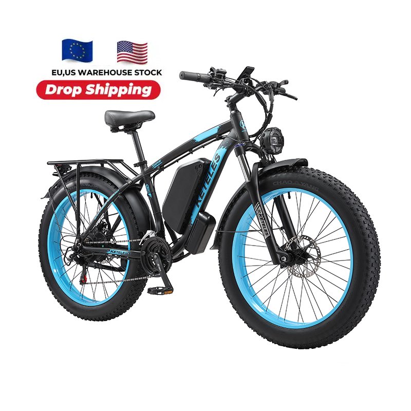 US EU warehouse fast delivery 26 inch dual motor 23ah fat tire mtb electric bike 2000W
