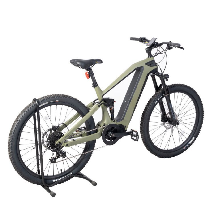 29 inch electric bicycle carbon fiber 1000w mid drive motor ebike 48v15ah electric mountain bike full suspension ebike e bicycle