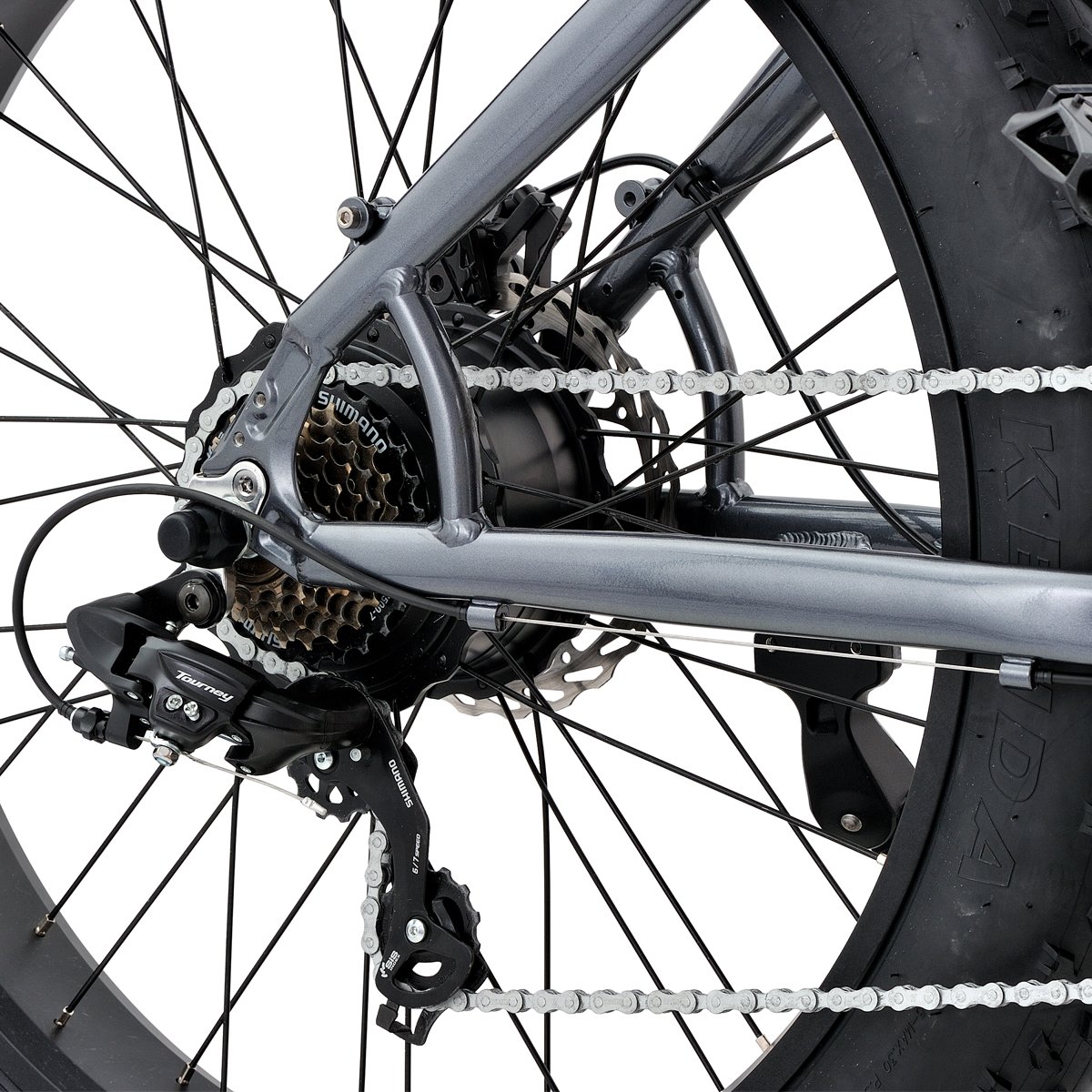 26 Inch Aluminium Alloy Fat Tire E-bike 48V 750W SHIMANO 7 Speed Electric Bike Rear Hub Motor Electric Bicycle
