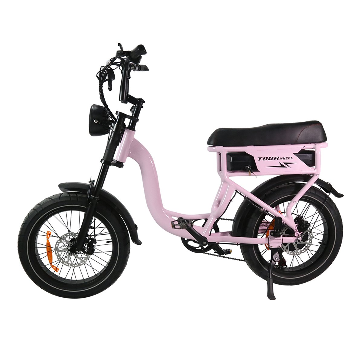 EU Warehouse T7 Step Through Electric Fat Bike 250W 18.2Ah Electric Hybrid Bike Fat Tire Mountain E-bike