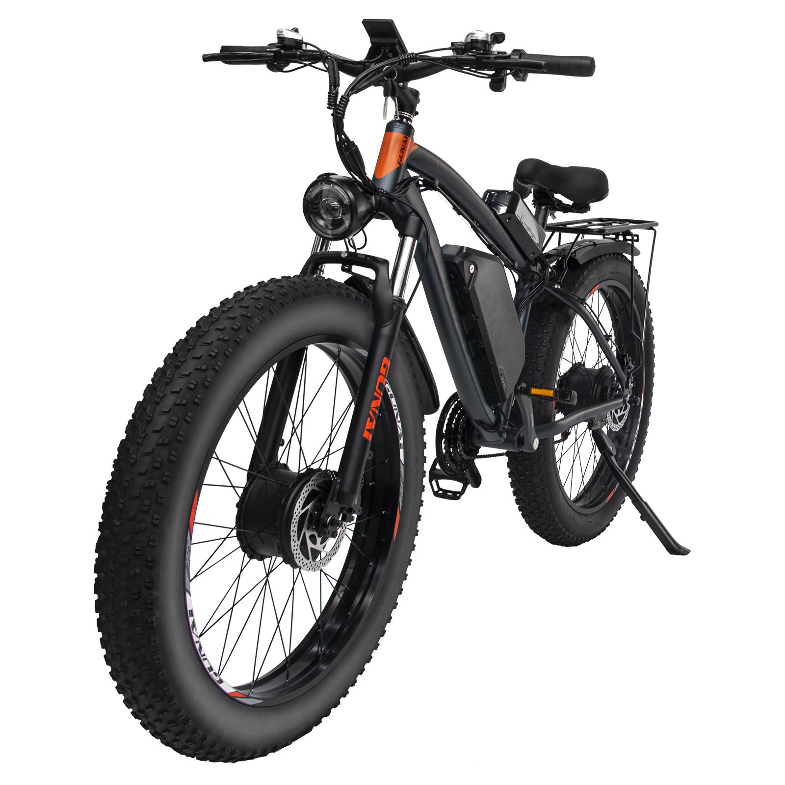 Factory OEM 2000W Dual Motor Electric Bikes 48V 22AH Electric Mountain Bike All Terrain 100NM Torque Electric Bike For Adults