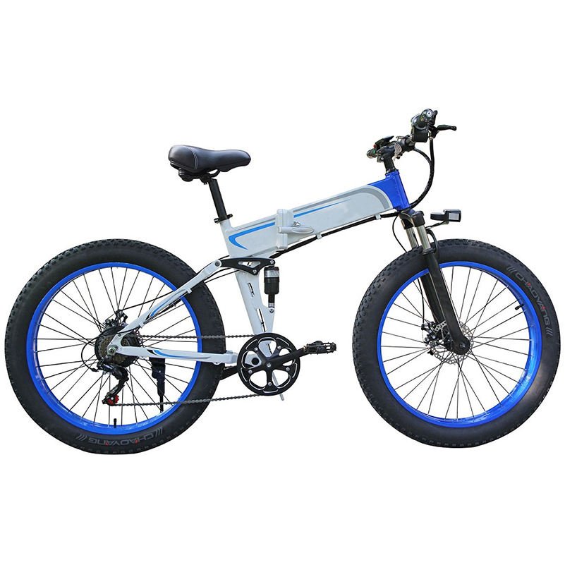 Wholesale Mountain e-Bike bicycle 26 inch 21 speed folding Snow Beach Bike electric with fat tire for sales