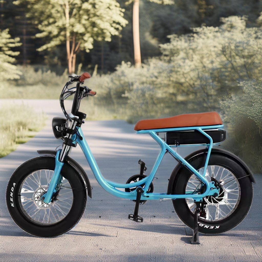 MINGMAX 48V 500W Rear Hub Motor Electric Fat Tire Mountain Bike Adults Aluminum Alloy Frame Disc Brake Lithium Rear Carrier