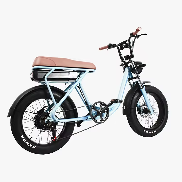 MINGMAX 48V 500W Rear Hub Motor Electric Fat Tire Mountain Bike Adults Aluminum Alloy Frame Disc Brake Lithium Rear Carrier