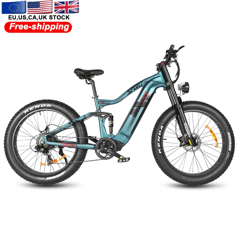 EU warehouse 2024 Powerful High torque 1000w brushless motor, equipped with FAT tyres Terrain 48V17AH electric mountain ebike