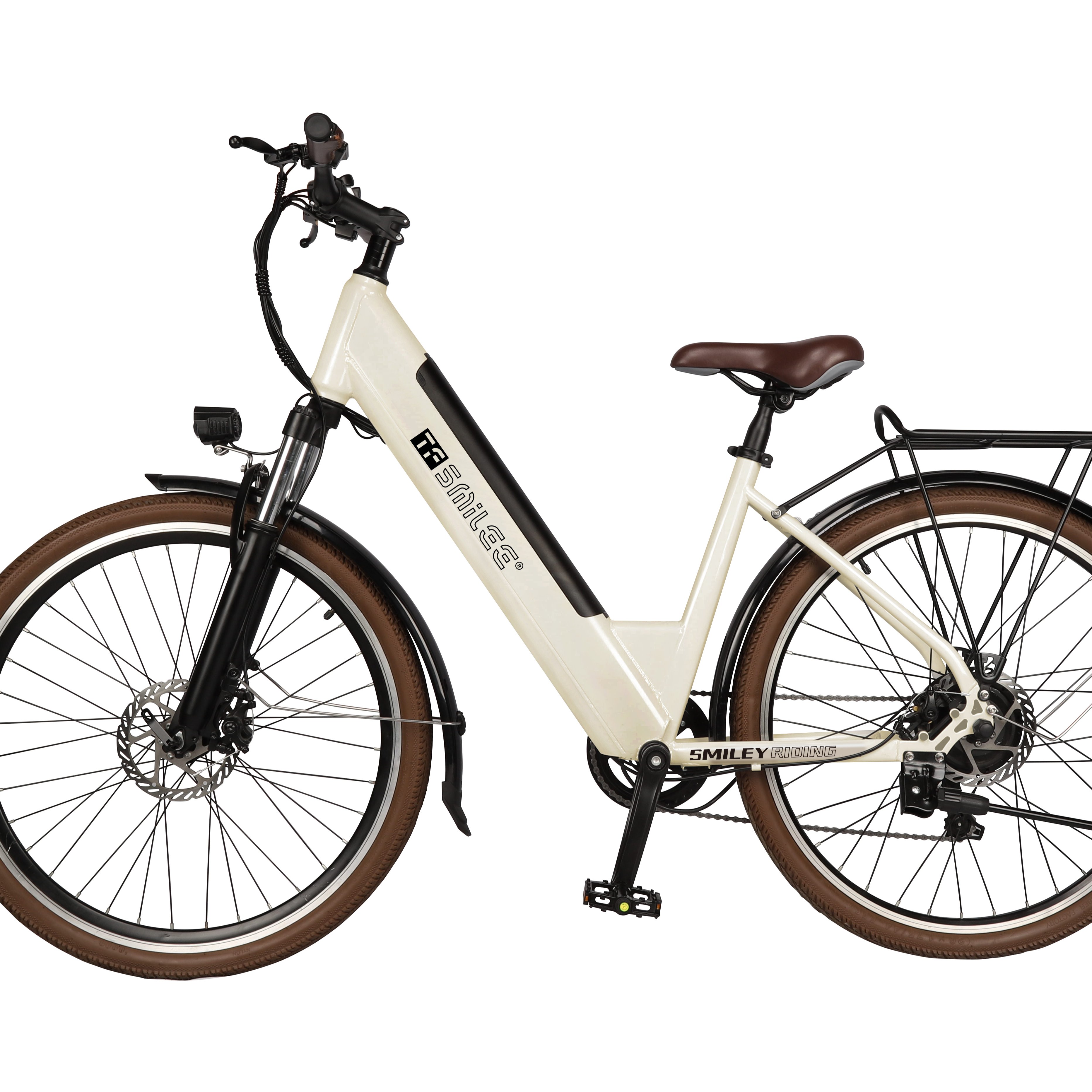 2024 New E17 Multi-Purpose Electric Bicycle 350W Motor Power 48V 10.4Ah Capacity Battery Super Strong Endurance City Bike 60km