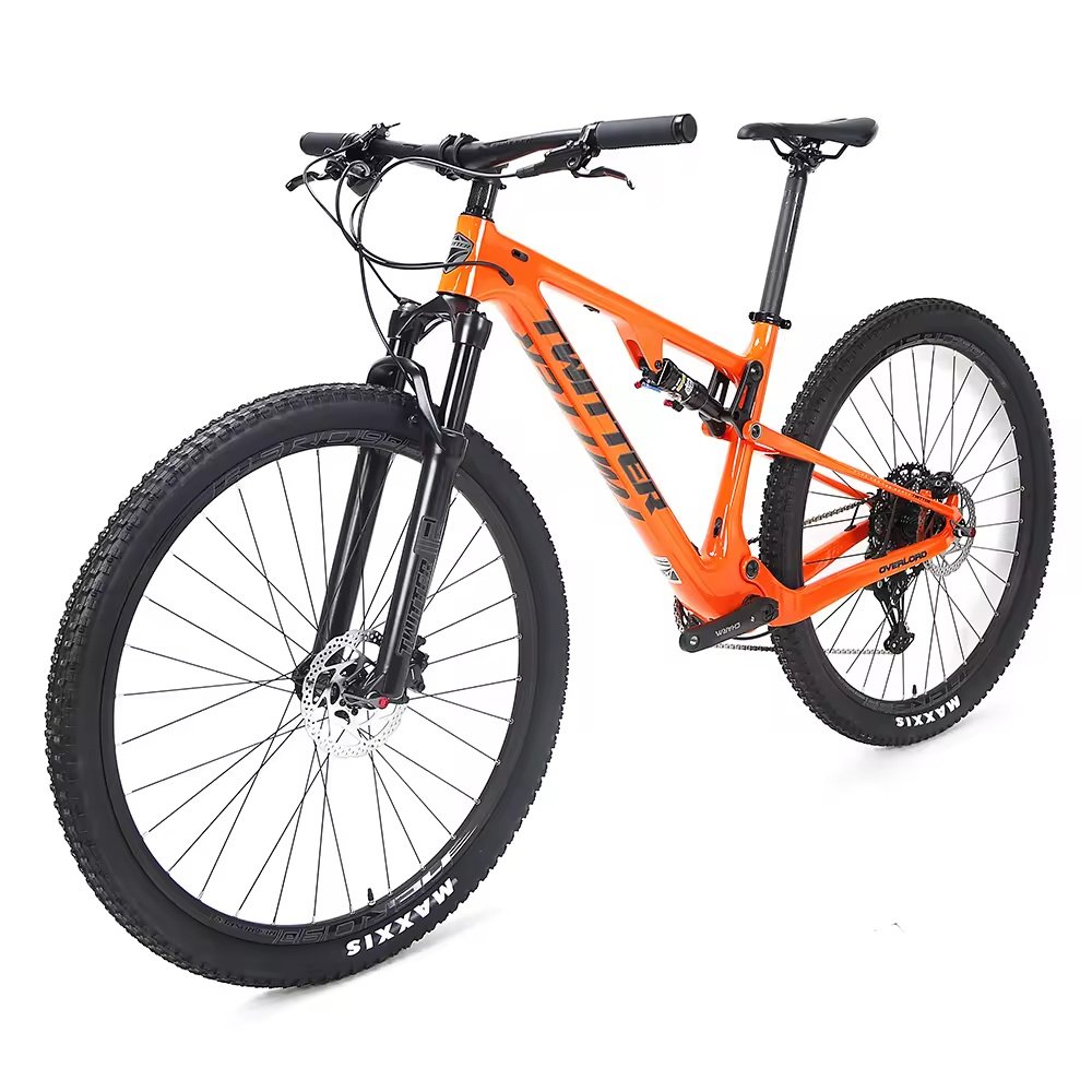 TWITTER 27.5 29er fully suspended carbon fiber mountain bike with rock fork SX 12S downhill mountain bike suitable for men