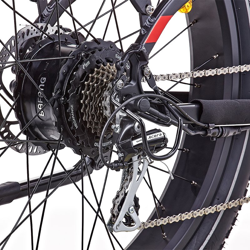 Strong Power 26*4.0inch fat tire Bafang 48V500W 7speed e bike electric mountain bike